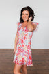 In My Dreams Tie Dye Ruffle Dress- Multi-Colored