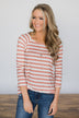 Comes Naturally Striped Top