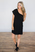 How Do You Like Me Now One Shoulder Dress- Black