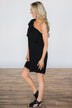 How Do You Like Me Now One Shoulder Dress- Black