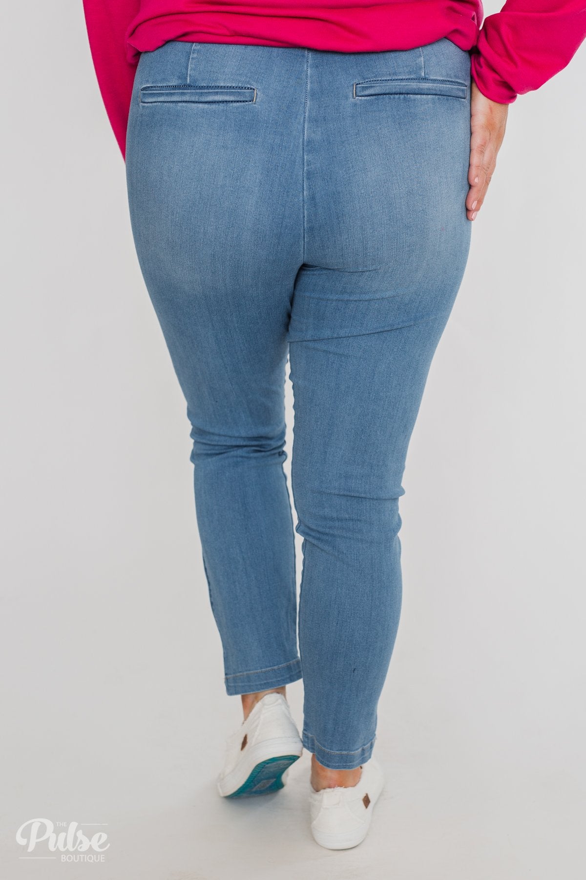 Celebrity Pink Belt Jeans- Kingston Wash