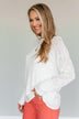 Making A Change Long Sleeve Top- Ivory
