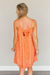 Delightful Moments Floral Dress- Vibrant Orange
