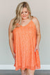 Delightful Moments Floral Dress- Vibrant Orange
