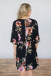 Right from the Start Black Floral Dress – The Pulse Boutique