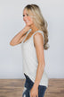 Doing the Impossible Ivory Tank Top