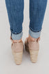 Not Rated Leif Wedges- Rose Gold
