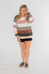 Better Off This Way Striped Top- Multi-Colored