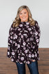 Make A Change Floral Babydoll Top- Eggplant Purple