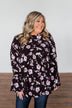 Make A Change Floral Babydoll Top- Eggplant Purple