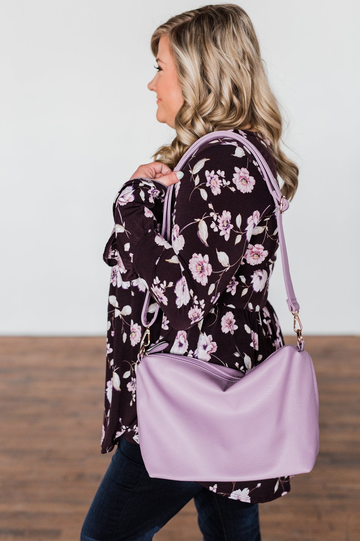 Bring on the Day Zipper Purse- Lavender