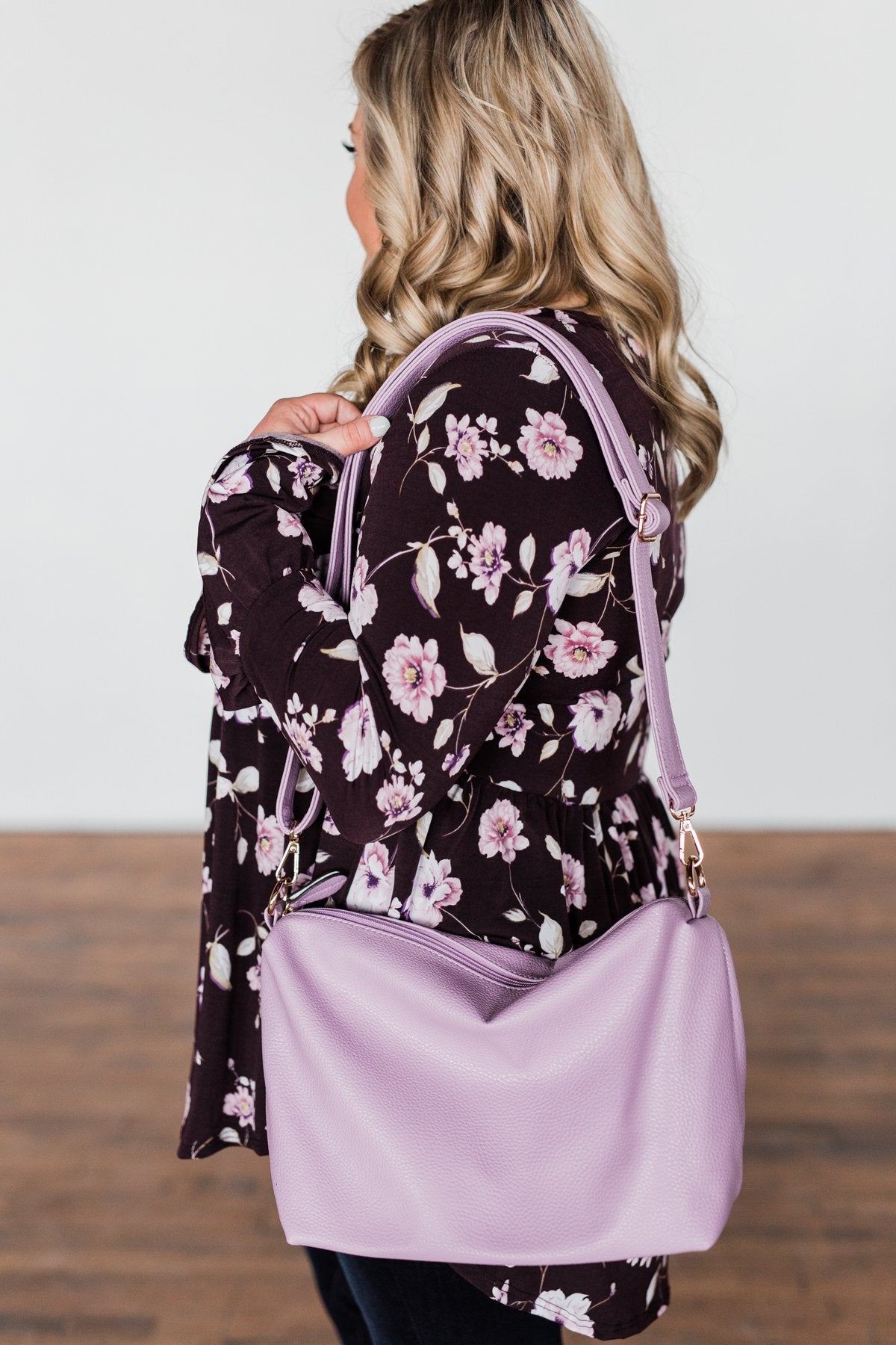 Bring on the Day Zipper Purse- Lavender