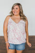 Find Your Purpose V-Neck Wrap Tank Top- Pink