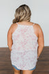 Find Your Purpose V-Neck Wrap Tank Top- Pink