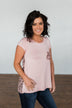 Right On Time Leopard Pocket Top- Pink