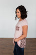Right On Time Leopard Pocket Top- Pink