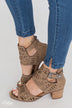 Very G Abby Block Heels- Taupe