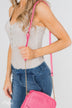 Essential Crossbody Purse- Fuchsia