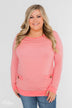 So Much In Common Striped Pocket Top- Pink