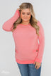 So Much In Common Striped Pocket Top- Pink