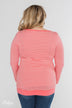So Much In Common Striped Pocket Top- Pink