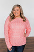 You've Got That Something Knit Sweater- Salmon Pink
