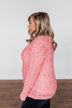 You've Got That Something Knit Sweater- Salmon Pink