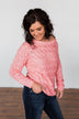 You've Got That Something Knit Sweater- Salmon Pink