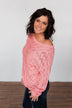 You've Got That Something Knit Sweater- Salmon Pink