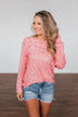 You've Got That Something Knit Sweater- Salmon Pink