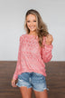 You've Got That Something Knit Sweater- Salmon Pink