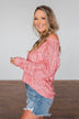 You've Got That Something Knit Sweater- Salmon Pink