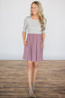 It's Your Love Striped Dress ~ Dusty Lilac