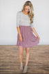 It's Your Love Striped Dress ~ Dusty Lilac