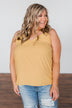 Have Me Hypnotized Tank Top- Mustard