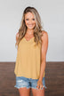 Have Me Hypnotized Tank Top- Mustard