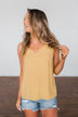 Have Me Hypnotized Tank Top- Mustard