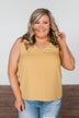 Have Me Hypnotized Tank Top- Mustard