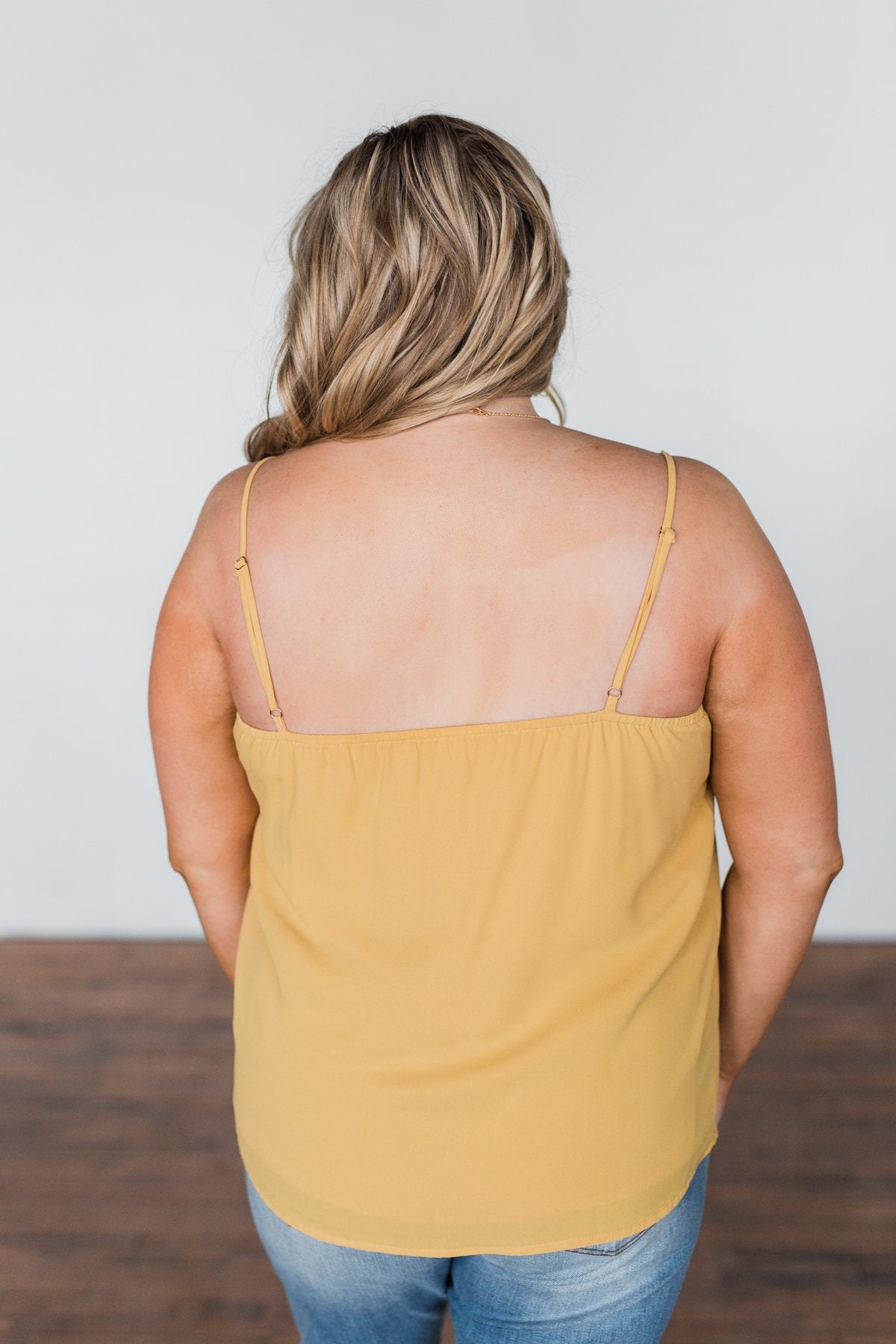 Have Me Hypnotized Tank Top- Mustard
