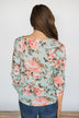 Lost in the Moment Mint Floral Top