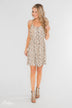 Going to be Bold Printed Dress- Beige