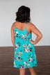 Never Had A Doubt Floral Dress- Turquoise