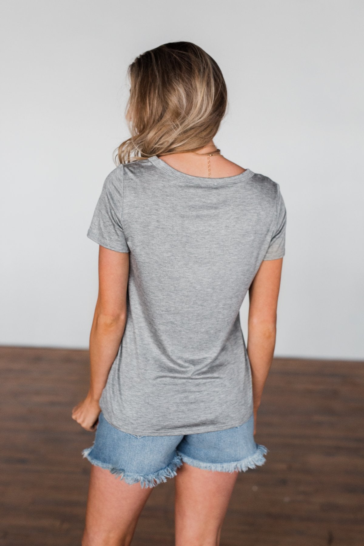 "Fiesta Siesta" Graphic Top- Grey