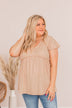 Always Find The Good Babydoll Top- Beige
