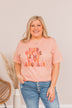 "Iced Coffee Is My Love Language" Graphic Tee- Peach
