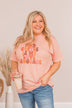 "Iced Coffee Is My Love Language" Graphic Tee- Peach