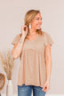 Always Find The Good Babydoll Top- Beige