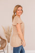Always Find The Good Babydoll Top- Beige