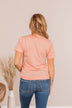 "Iced Coffee Is My Love Language" Graphic Tee- Peach