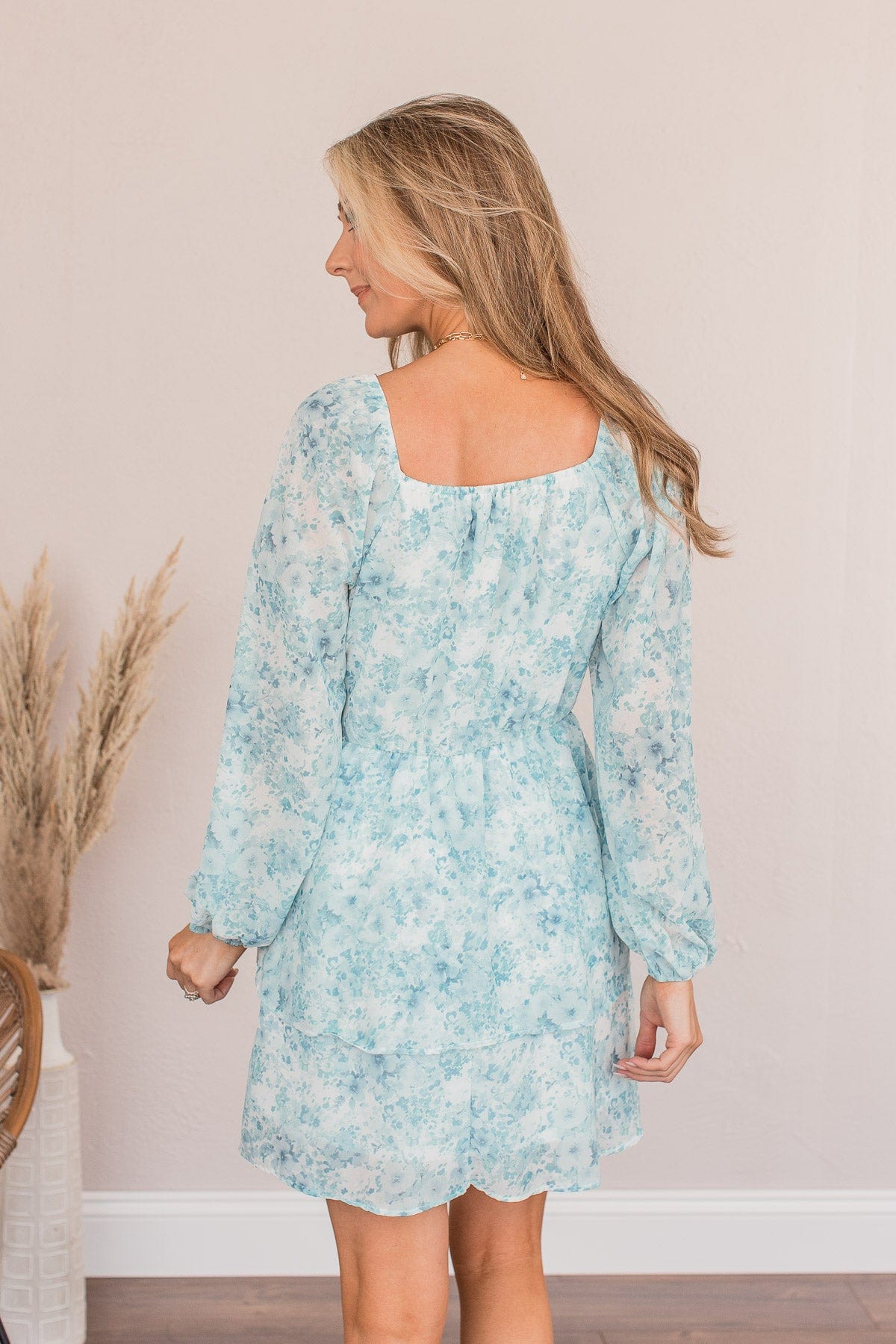 Before The Morning Comes Floral Dress- Blue